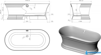 Ванна из литьевого мрамора Astra-Form Шарм 170x80