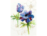 &quot;Триптих синие цветы. Анемоны&quot; PN-0008028 (34852)