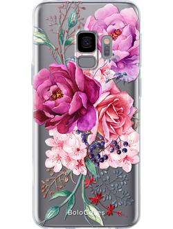 Чехол для Samsung с цветочным дизайном №122
