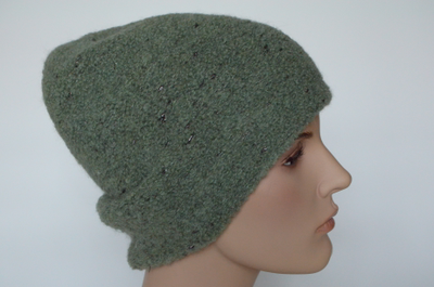 Пушистая зеленая шапка Визио Италия