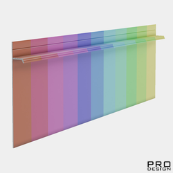 Плинтус скрытого монтажа PRO DESIGN 323 покраска по RAL