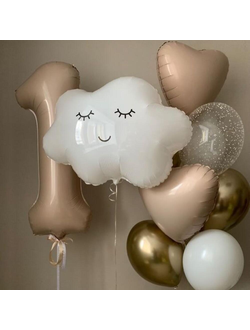 Композиция "1 годик Белое облако"