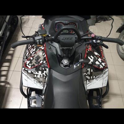 Наклейки на снегоход BRP Lynx Skandic Army Yeti №1433