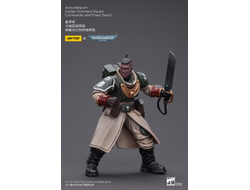 Командир Кадианской Гвардии (Warhammer 40k) - КОЛЛЕКЦИОННАЯ ФИГУРКА 1/18 Astra Militarum Cadian Command Squad Commander with Power Sword (JT7905) - JOYTOY