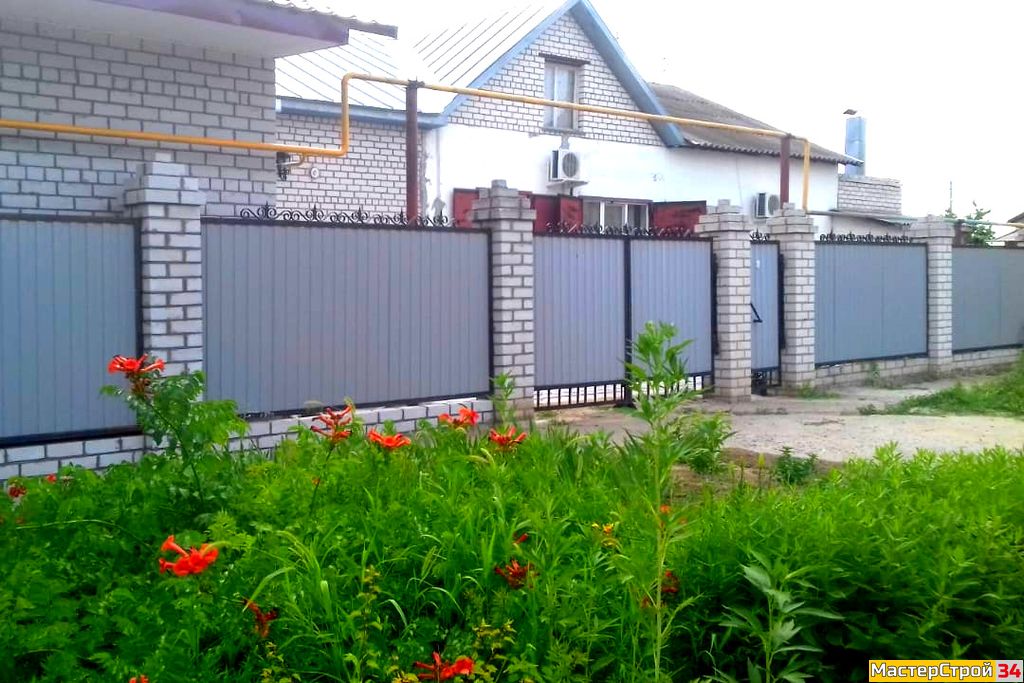 Забор из профнастила "Люкс"