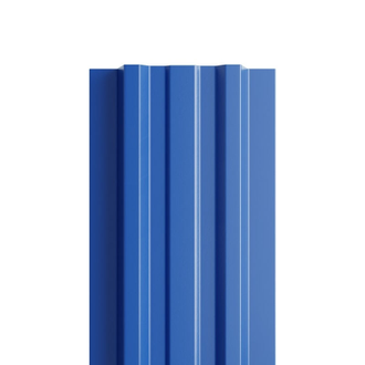 Штакетник металлический МП LАNE 16,5х99 0,4. Цвет Синий