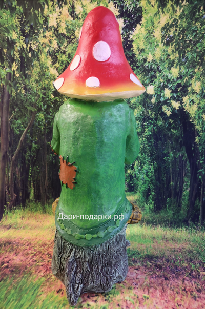 ДОМОВОЙ - Лесовик - охраняет дом от сглаза 63*28*26см  3,5кг  0,04м3  полистоун Россия 3889/016766