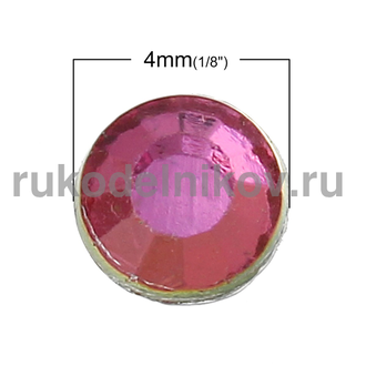 термостразы плоская спинка ss16 (4 мм), мультиколор, материал-стекло, 3 гр/уп