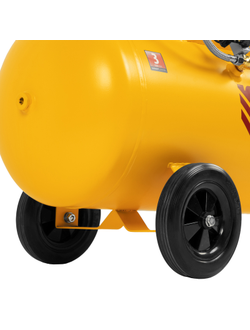 Компрессор безмасляный, малошумный  DLS 2250/100, 2250 Вт, 3x750, 100 л, 410 л/мин блок управления/ Denzel