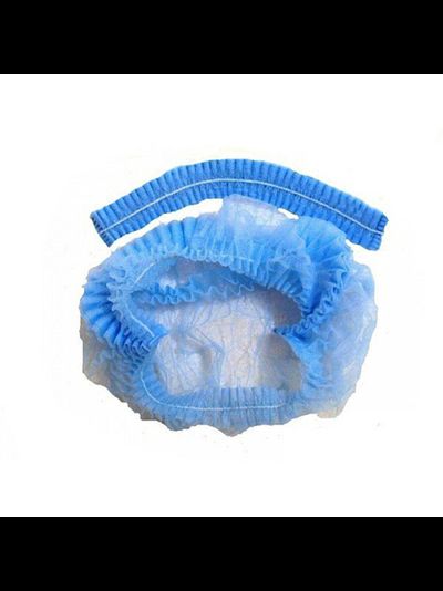 Шапочка одноразовая &quot;Шарлотта&quot;, голубая (100 шт.)