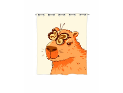 Шторы в ванную Капибара, Kapibara-san