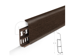 Плинтус ПВХ Идеал Деконика 85 мм. Венге 301