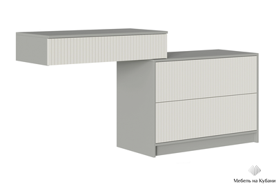 Селена КМ-001 Комод-консоль Шиншилла серая / Кварц грей софт