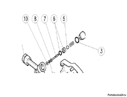 Ремкомплект курка распылительного RL 26