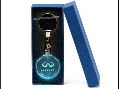 Брелок кристалл с подсветкой с логотипом INFINITI