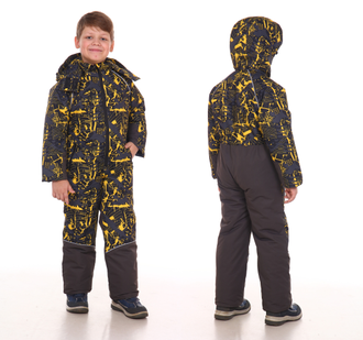 Комбинезон детский зимний Топчик желтый фото-1