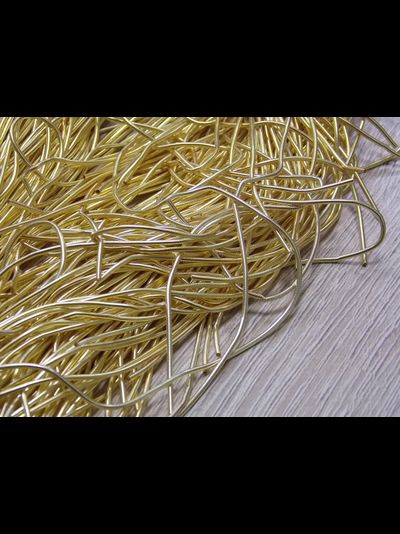 Канитель мягкая цвет золото 1мм 2.5гр