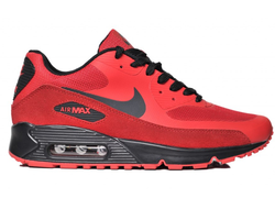 Nike Air Max 90 красные/замшевая вставка (41-45) Арт. 022F