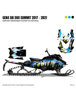 Наклейки на снегоход GEN4 SKI DOO summit 2017 - 2021