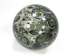 Шар Риолит «Яшма Kambaba», «Крокодиловая яшма», Мадагаскар (66 мм, 409 г) №37535