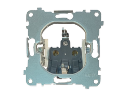 Розетка 220V с заземляющим контактом и безвинтовыми клеммами Rikett - механизм - 32130