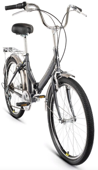 Дорожный велосипед Forward VALENCIA 24 2.0 темно-серый, зеленый  рама 16