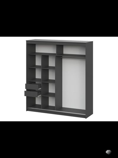 ШКП 3  Макс 2 м  Шкаф-купе Графит