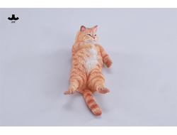 Котик на софе (рыжий) - Коллекционная фигурка 1/6 Lazybones Cat (JXK293B) - JXK