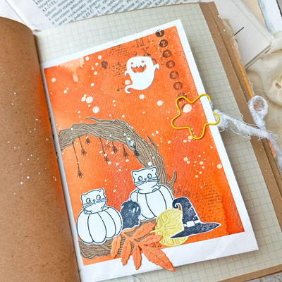 ФП штамп "Котятки на празднике"