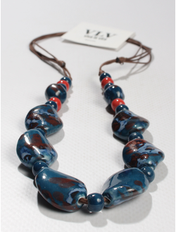 Колье "Керамические бусины "