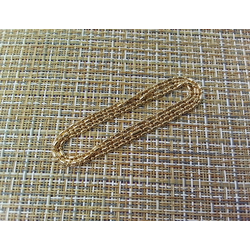 Цепочка с шариками 1,5 мм 61 см 24" круглые овальные, золотистый