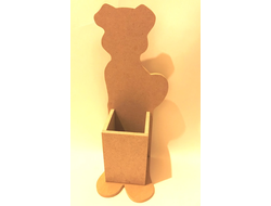 Подставка под ложки Собака 290*100*100 заготовка для росписи и декупажа