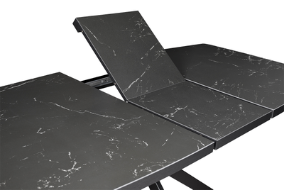 Aramis черный/керамика черный мрамор 140(+40)х90