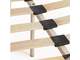 Кровать Canzona Wood slat base 160*200 см, дерево гевея/металл, белый/butter white