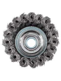 ЕРМАК Щетка металл. для УШМ 75мм/М14 крученая (чашка), 3 штуки