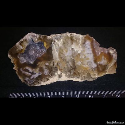 Халцедон - полированный срез