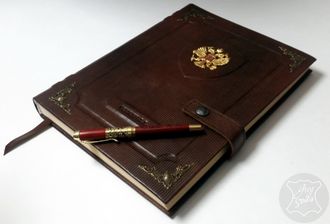 блокнот купить, подарок руководителю, ежедневник с гербом, блокнот ручной работы, ежедневник купить