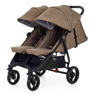 Коляска прогулочная для двойни Valco Baby Slim Twin Cappuccino