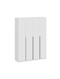 ШК 5 1600 шкаф четырехстворчатый распашной Белый текстурный