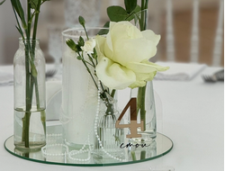 Номер на стол акрил "gold & silver”