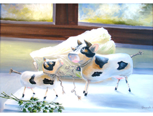 "Коровки" 50см х 70см холст/масло