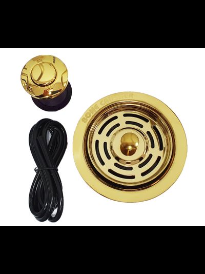 Кнопка для измельчителя  в цвете "яркое золото"