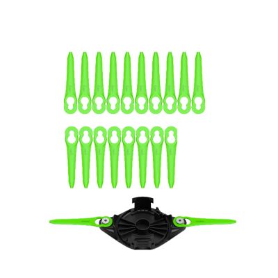 Нож пластиковый 20 шт с диском для двухсторонней установки для триммера Greenworks
