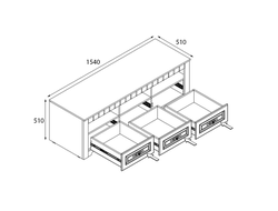 Тумба под ТВ "Прованс"