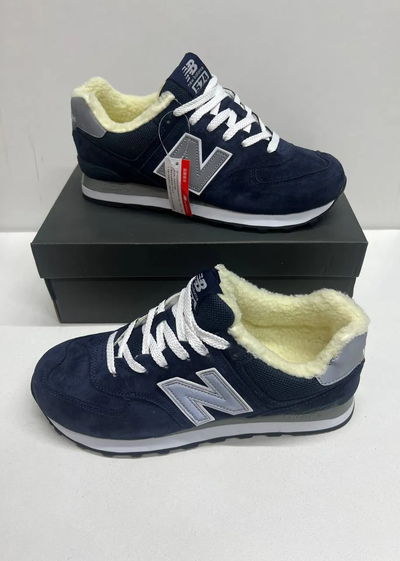 New Balance 574 Blue Reflective зимние