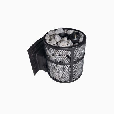 Банная печь Атмосфера М сетка нержавейка до 14 м3