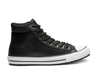 Кеды Converse All Star Pc leather черные высокие кожаные