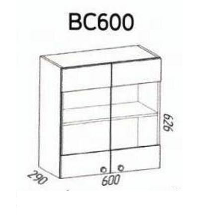 Шкаф ВС600 Мальва (Эра)