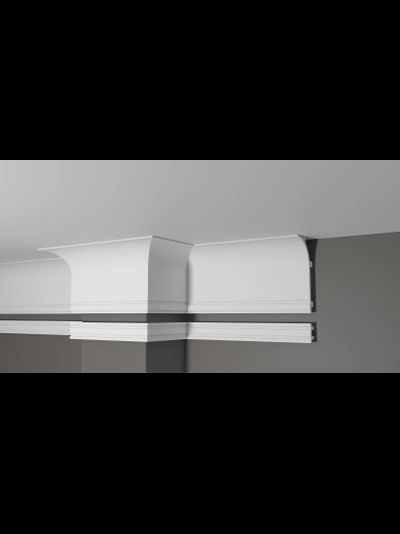 Потолочный плинтус для подсветки DECOR-DIZAYN DD520, из дюрополимера, под покраску, ударопрочный, 2 метра