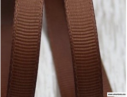Лента репсовая 10 мм/18 м ± 1 м Темно-коричневый